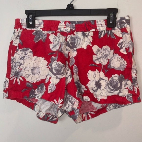 Kut from the Kloth Linen Hawaiian print shorts women size 6 - Picture 1 of 5